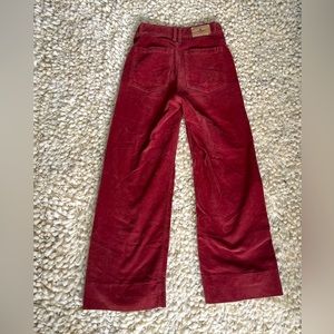 Stylish corduroy Straight leg highrise jeans